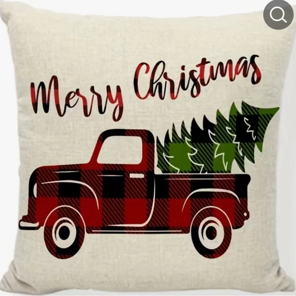 4pcs, Christmas Throw Pillow Covers,Without Pillow Core (17.7' X17